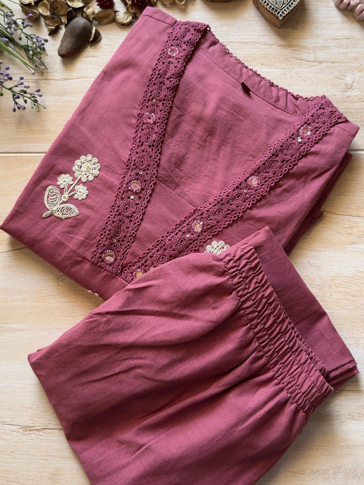 Mauve Suit Set