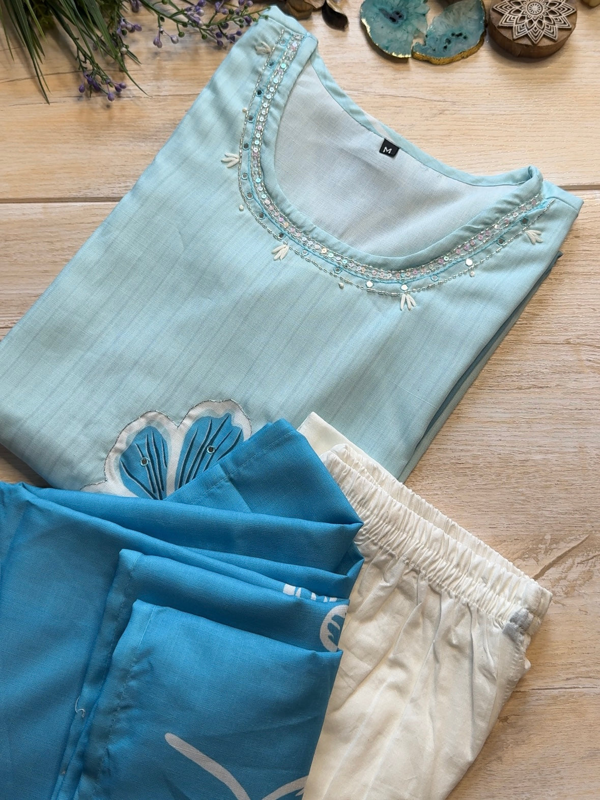 Ice Blue Suit Set