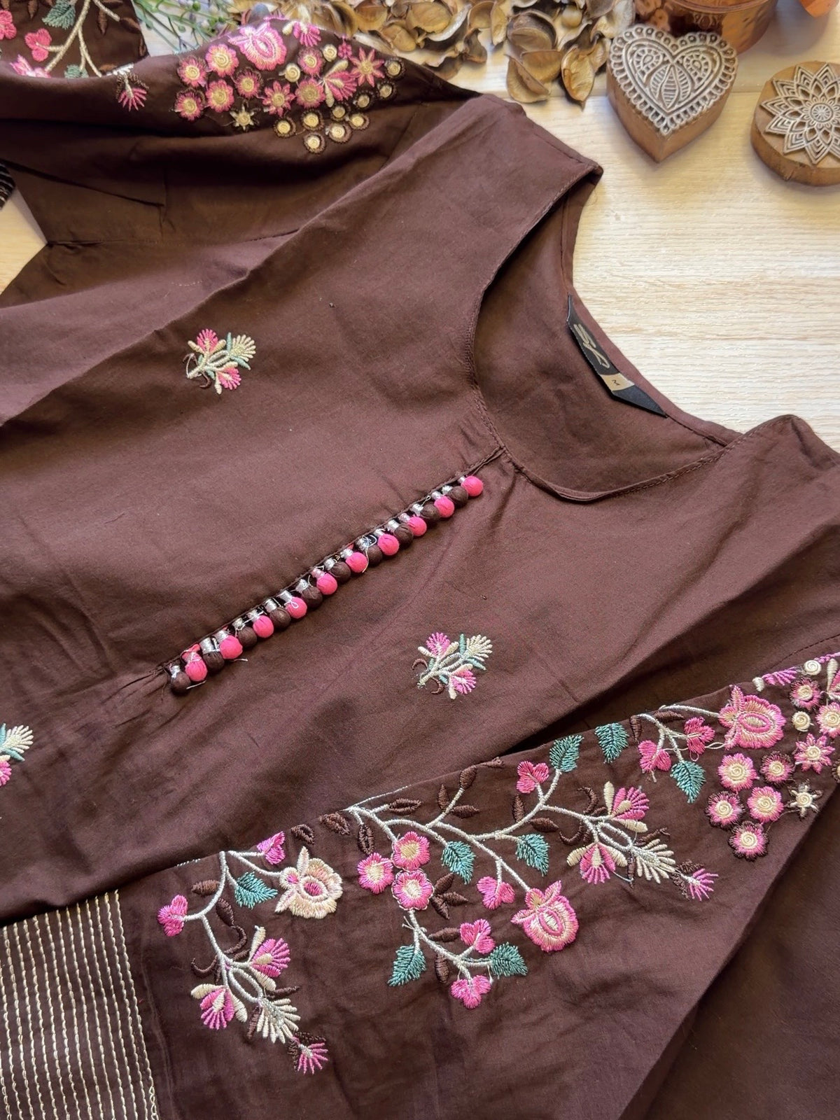 Crisp Brown Suit Set