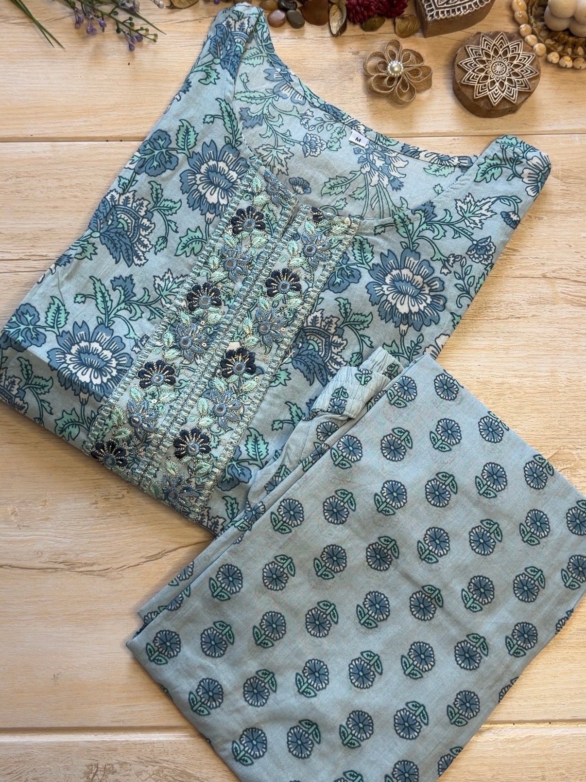 Bahaara Blue suit Set