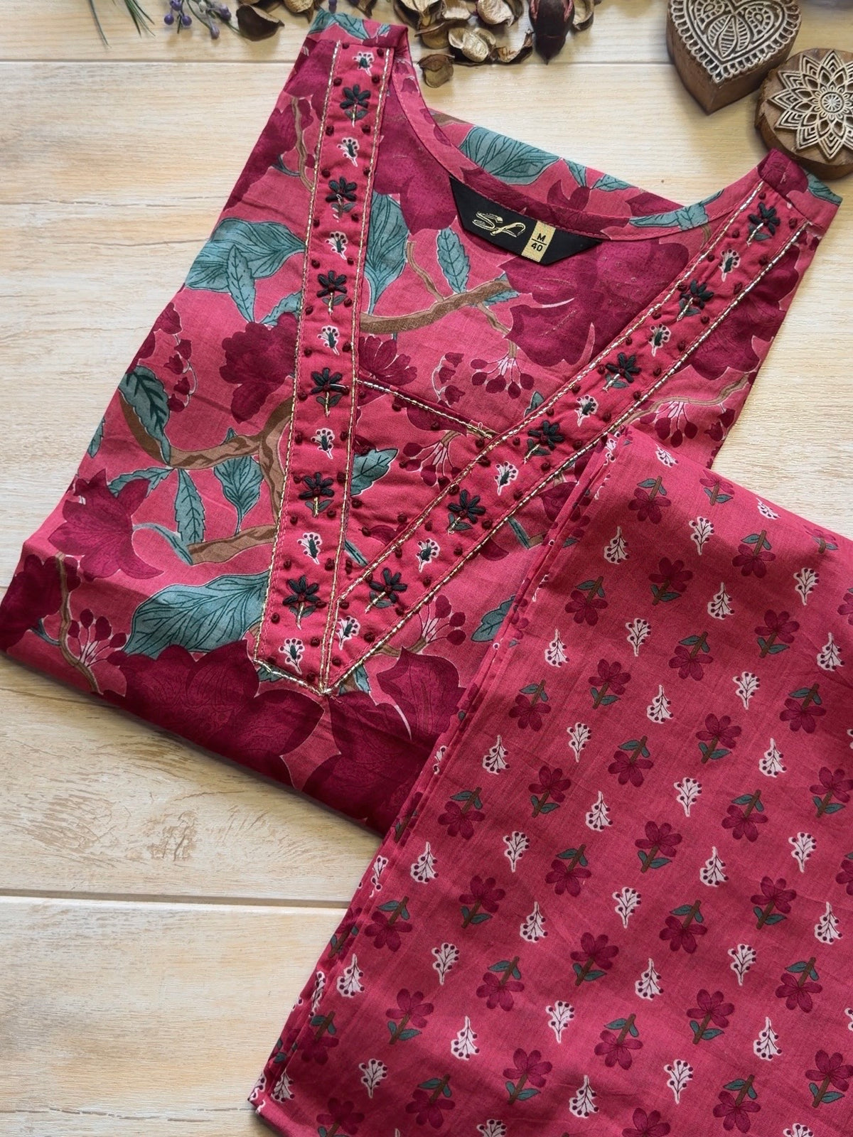 Aabroo Pink Suit Set