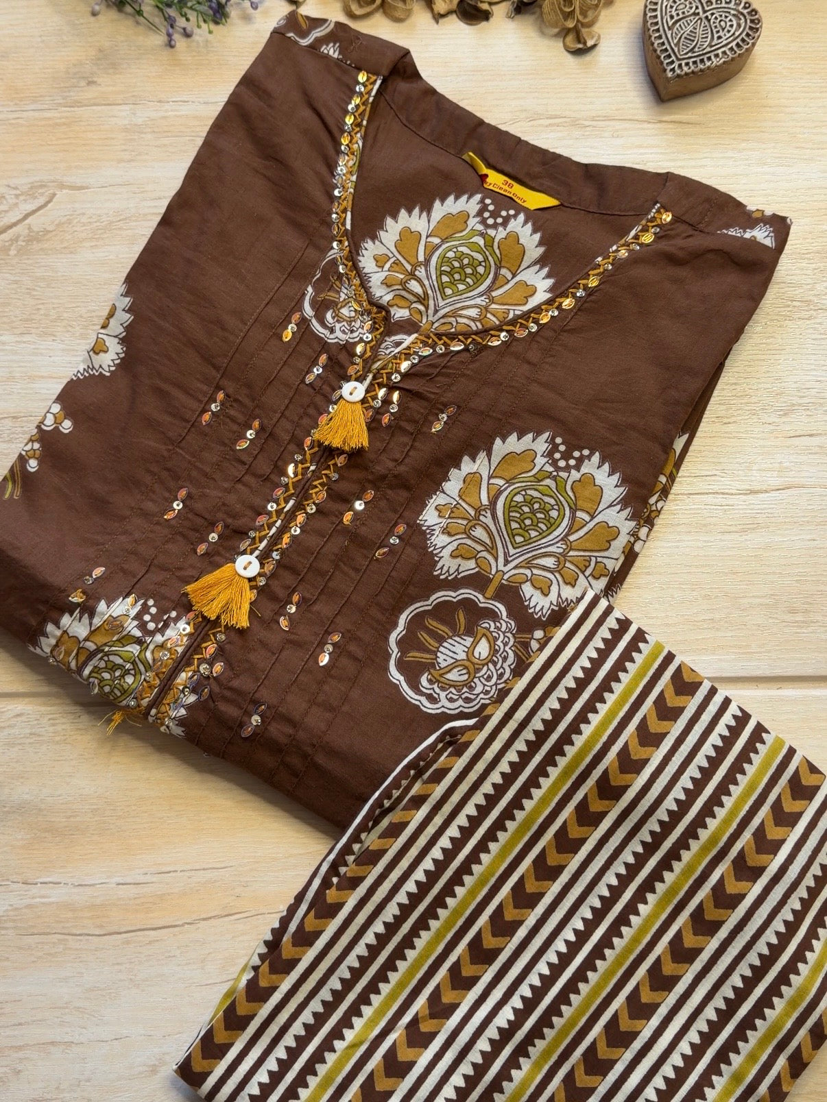 Mahogany Blossom Suit Set