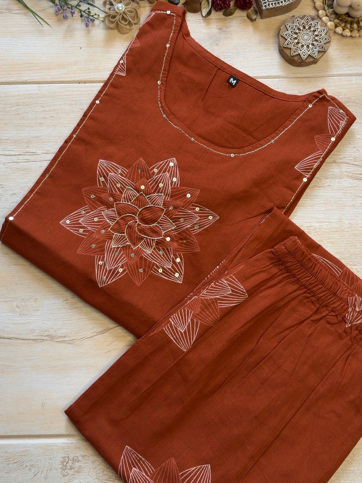 Crisp Orange Suit Set