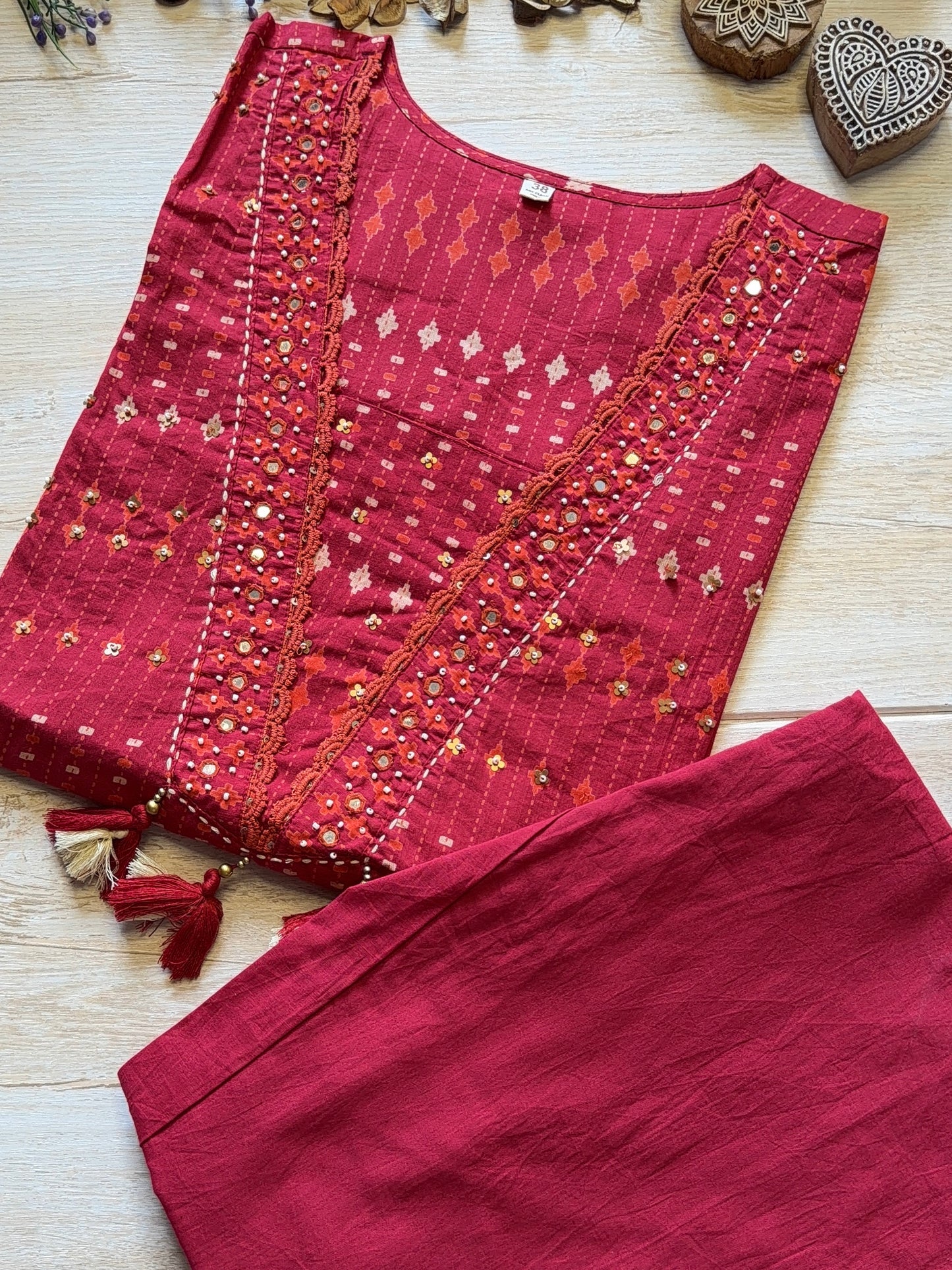 Virasat Red Suit Set
