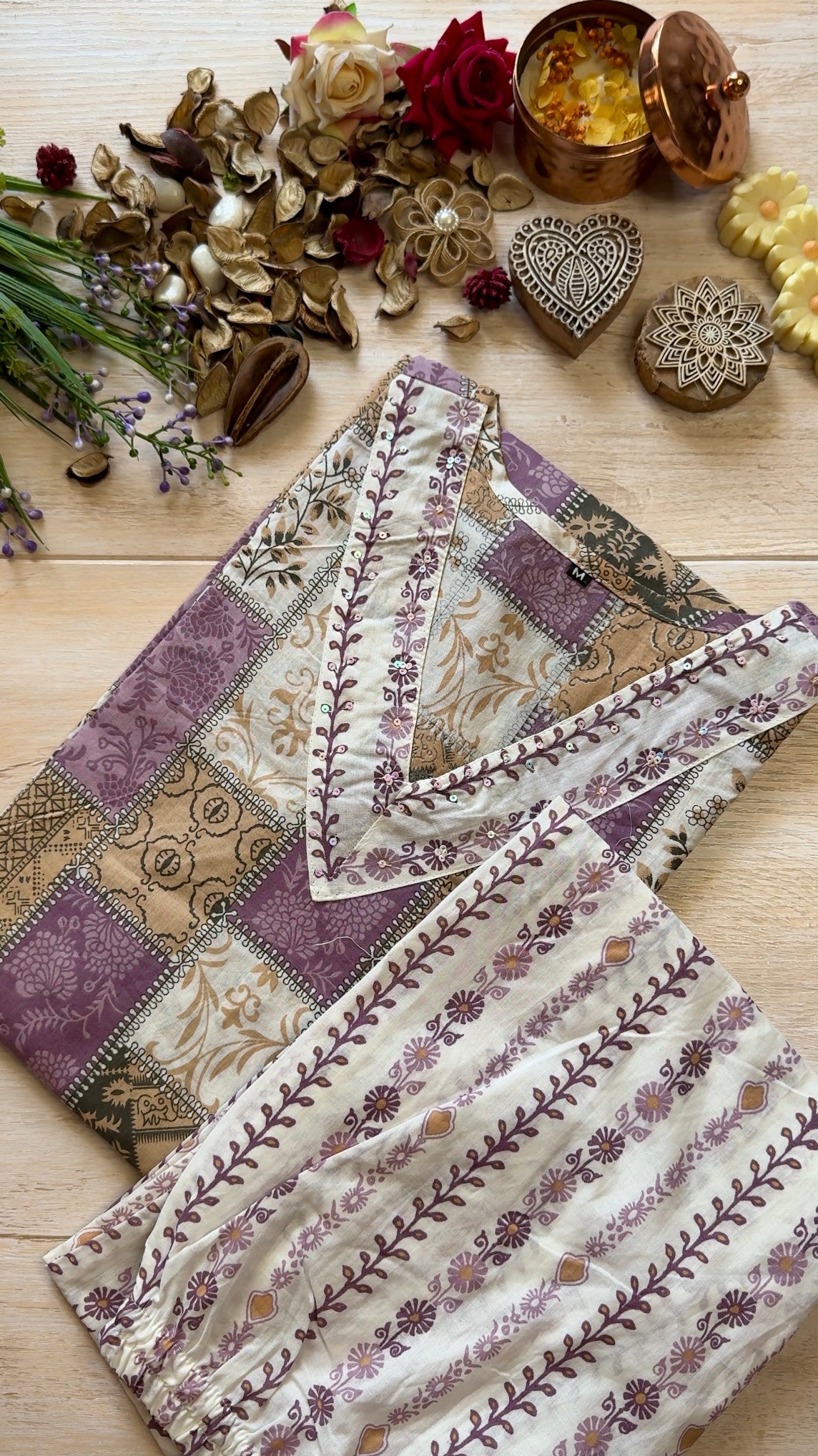 Lavender Mosaic Suit Set