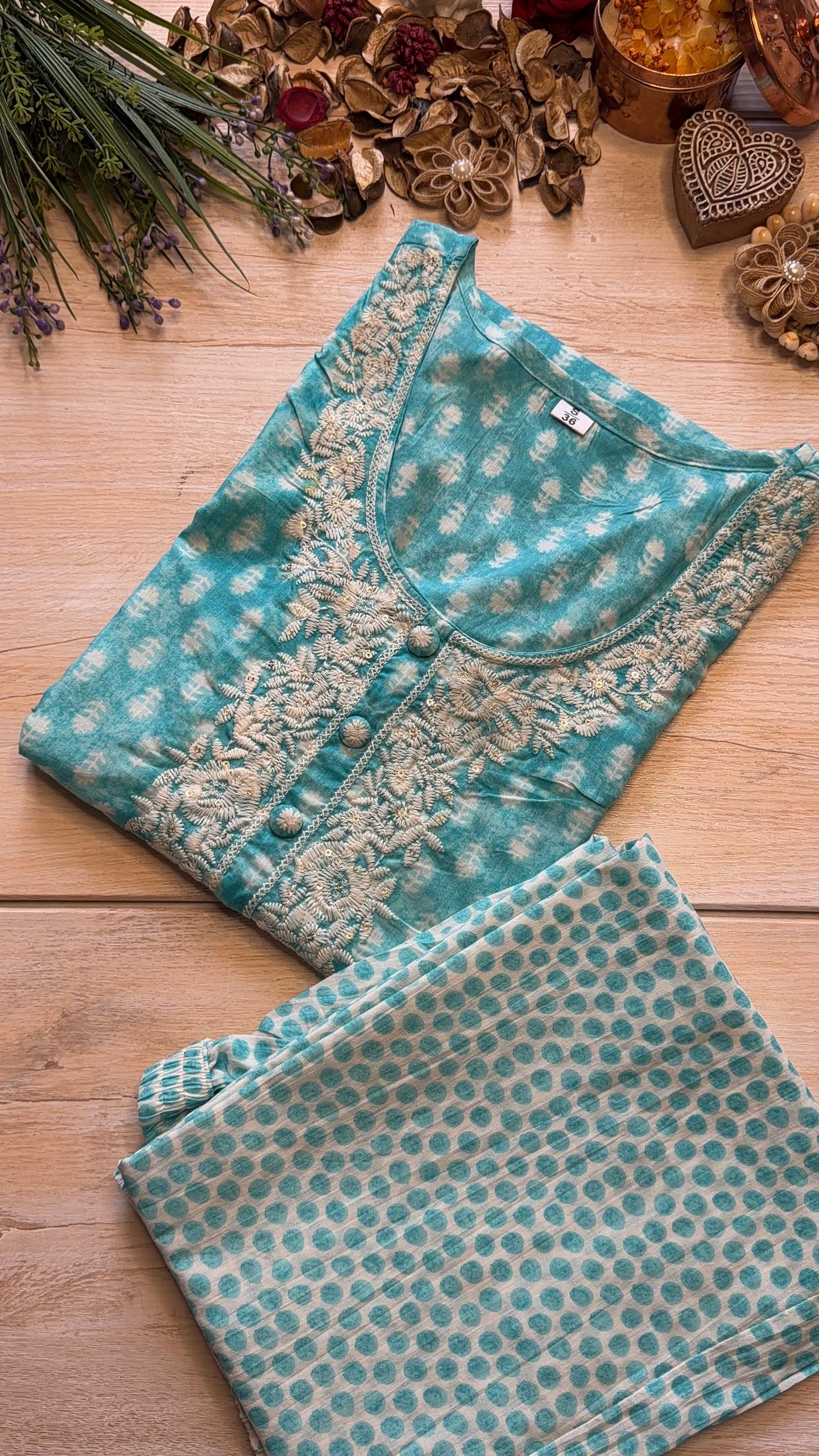 Himani Aqua Suit Set