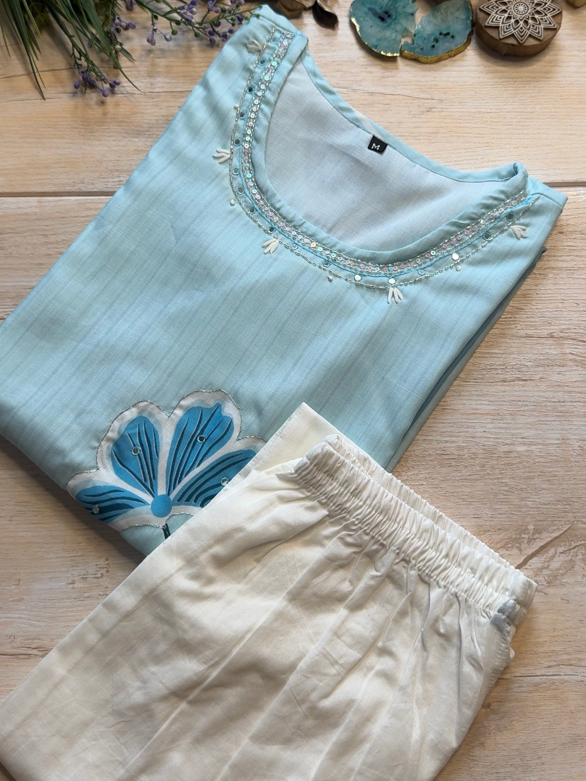 Ice Blue Suit Set