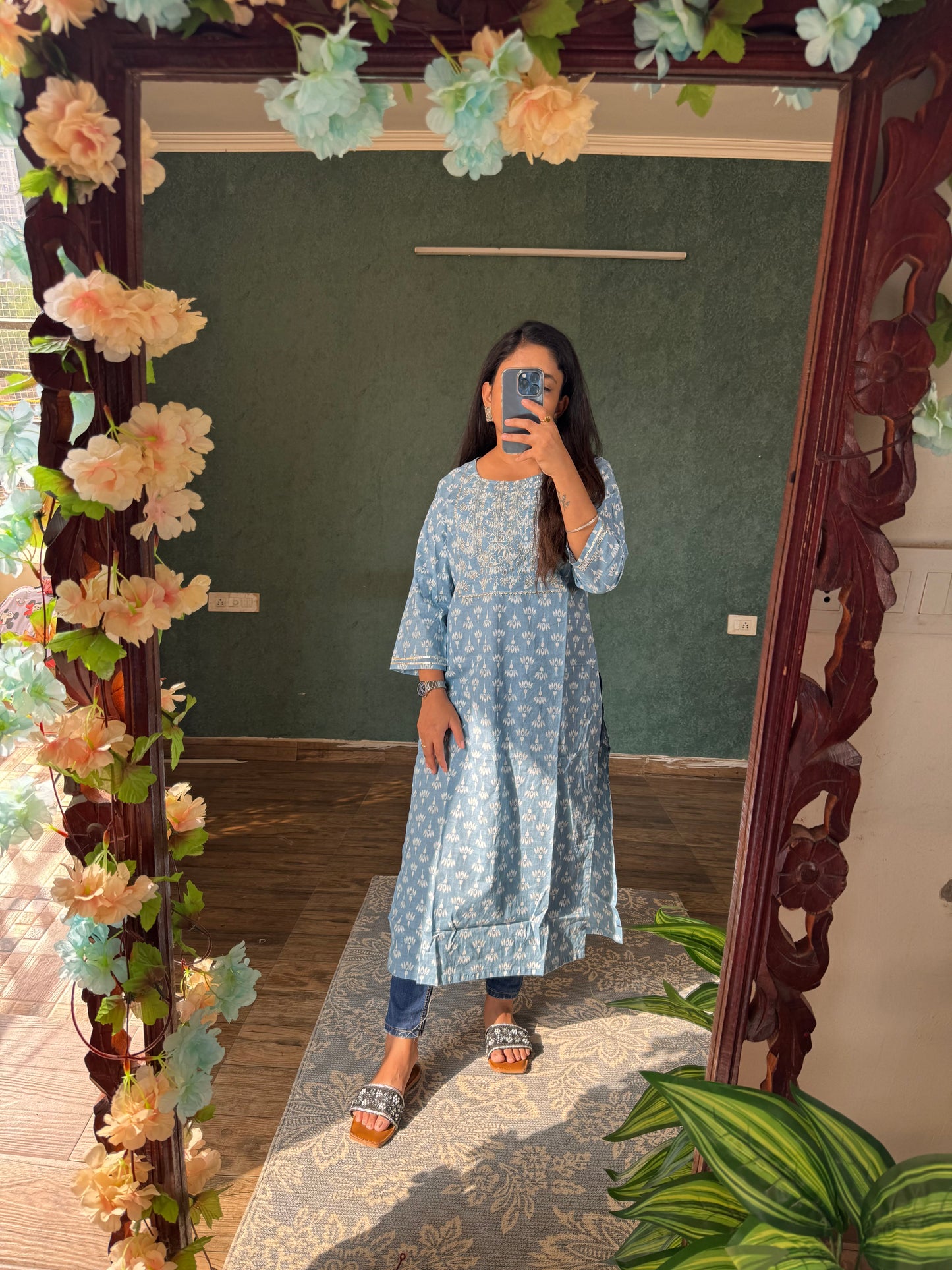 Baby Blue kurti