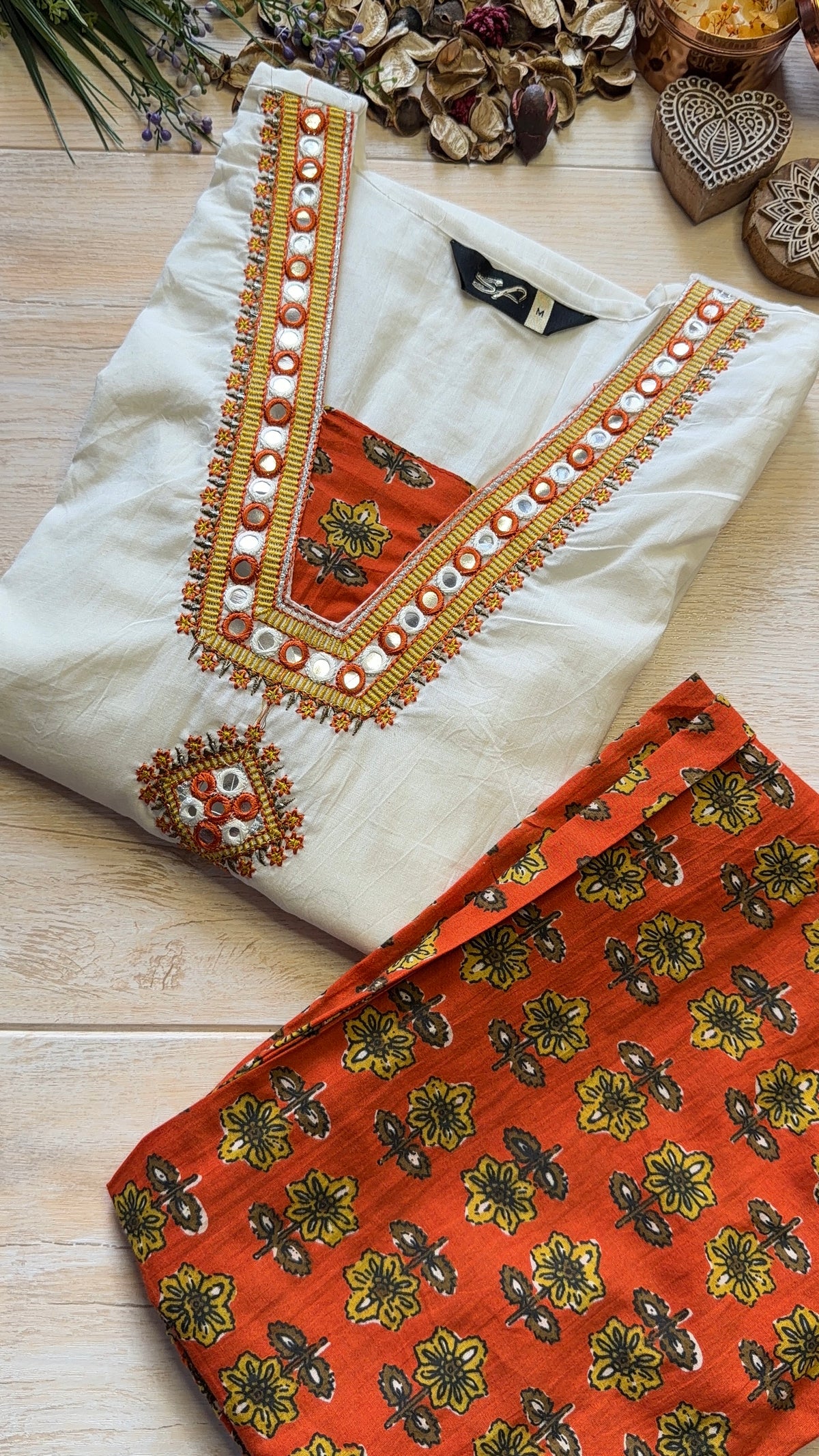 Utsav Orange Suit Set