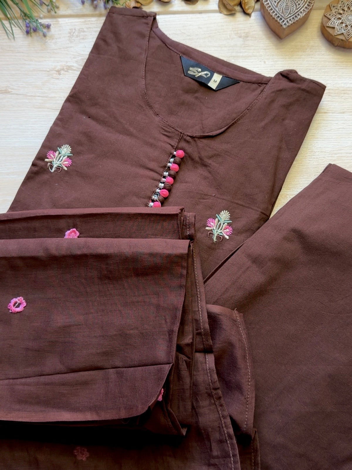 Crisp Brown Suit Set