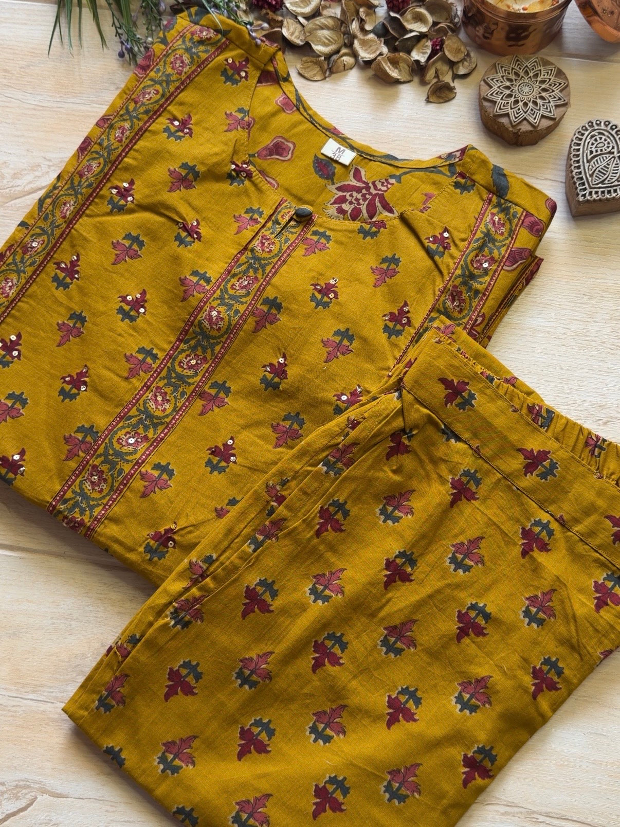 Candy Mustard Suit Set