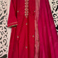 Magenta Silk Suit Set