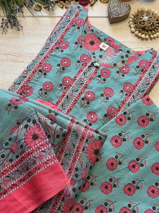 Blush Turquoise Suit Set