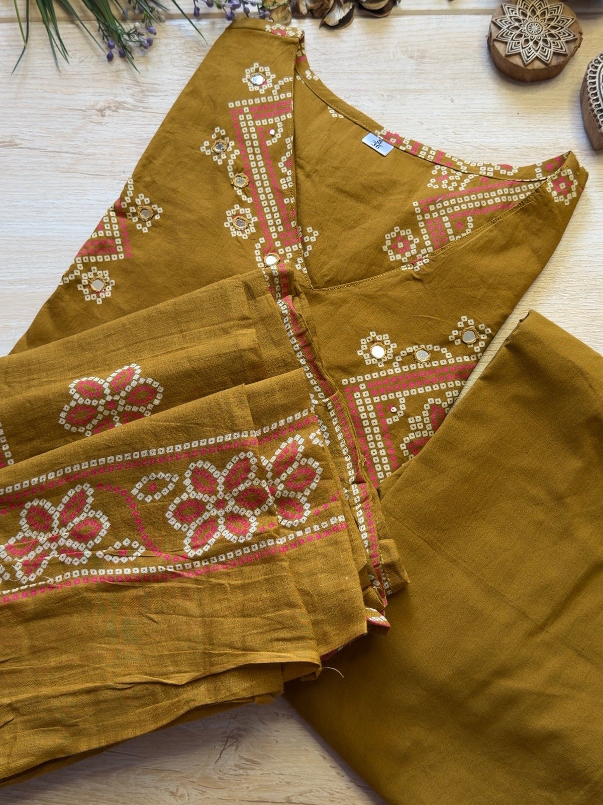 Burnt Mustard Suit Set