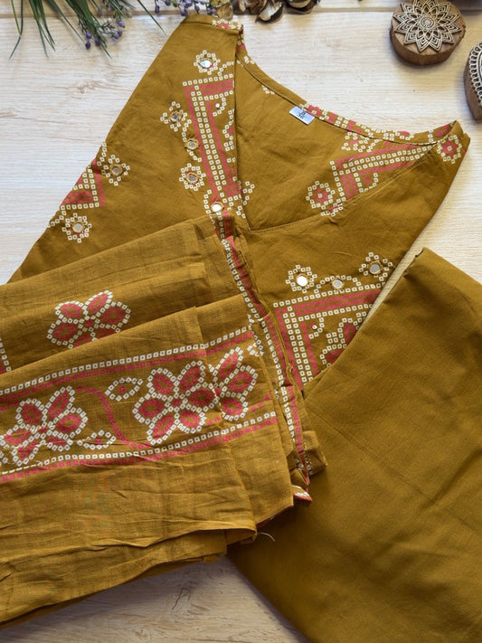 Burnt Mustard Suit Set