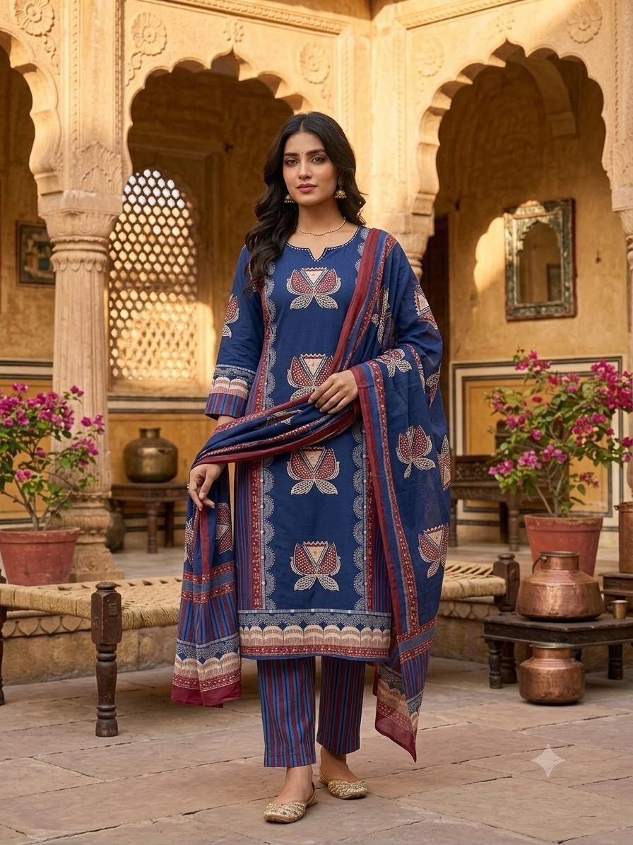 Vaani Blue Suit Set