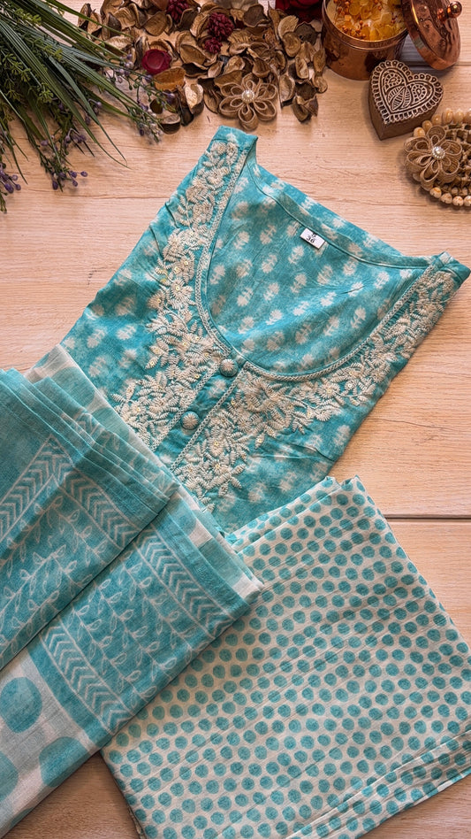 Himani Aqua Suit Set