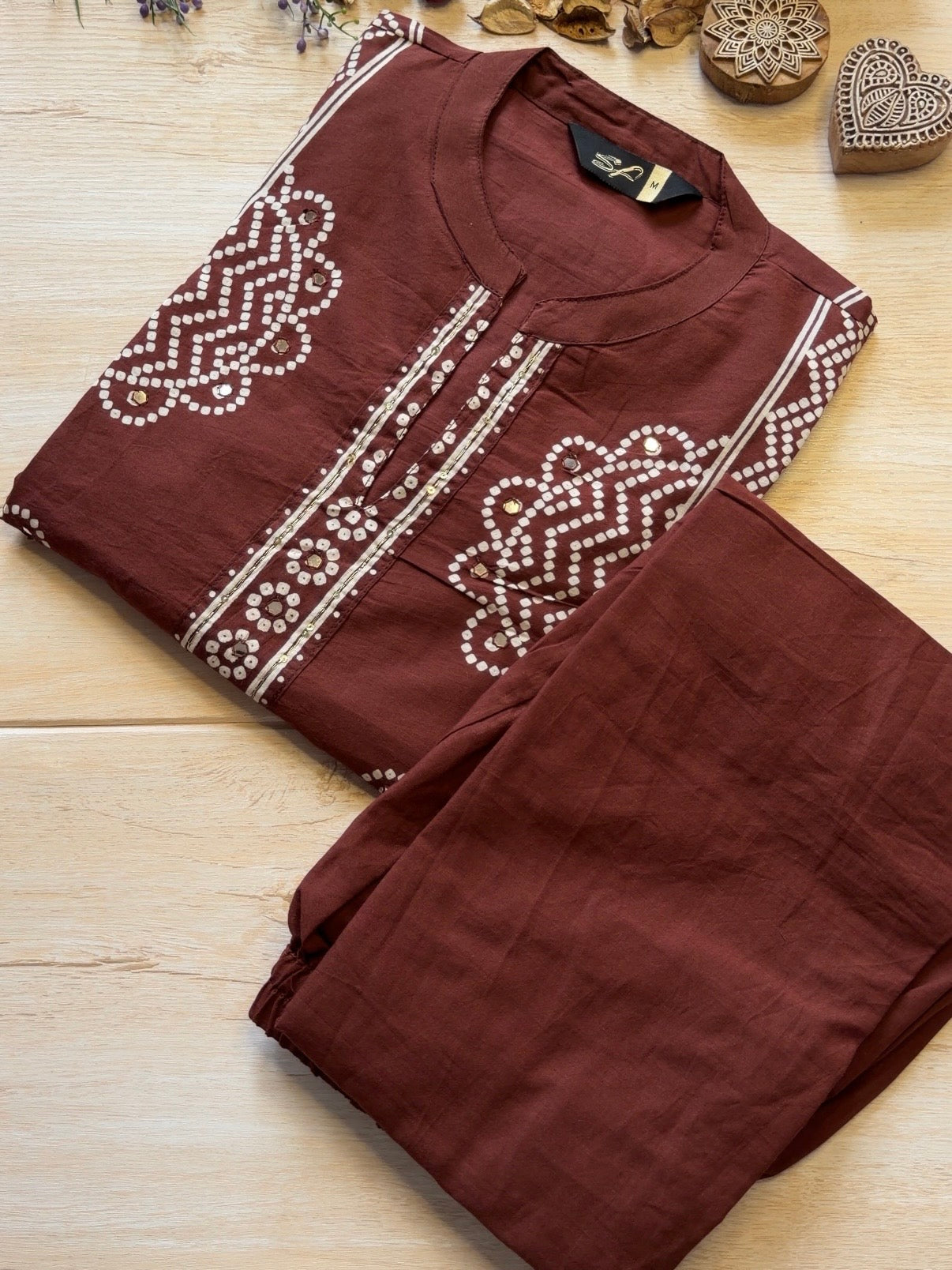 Rangriti Brown Suit Set