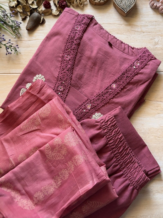 Mauve Suit Set