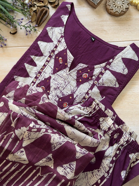 Purple Snow Suit Set