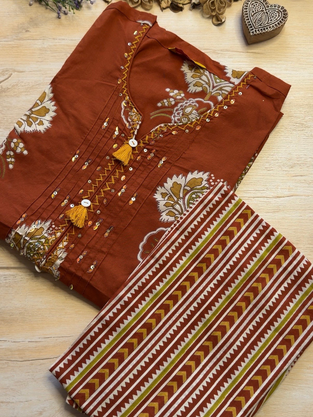 Rustic Blossom Suit Set