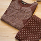 Suvarna Brown Suit Set