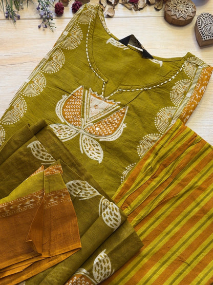 Vaani Green Suit Set