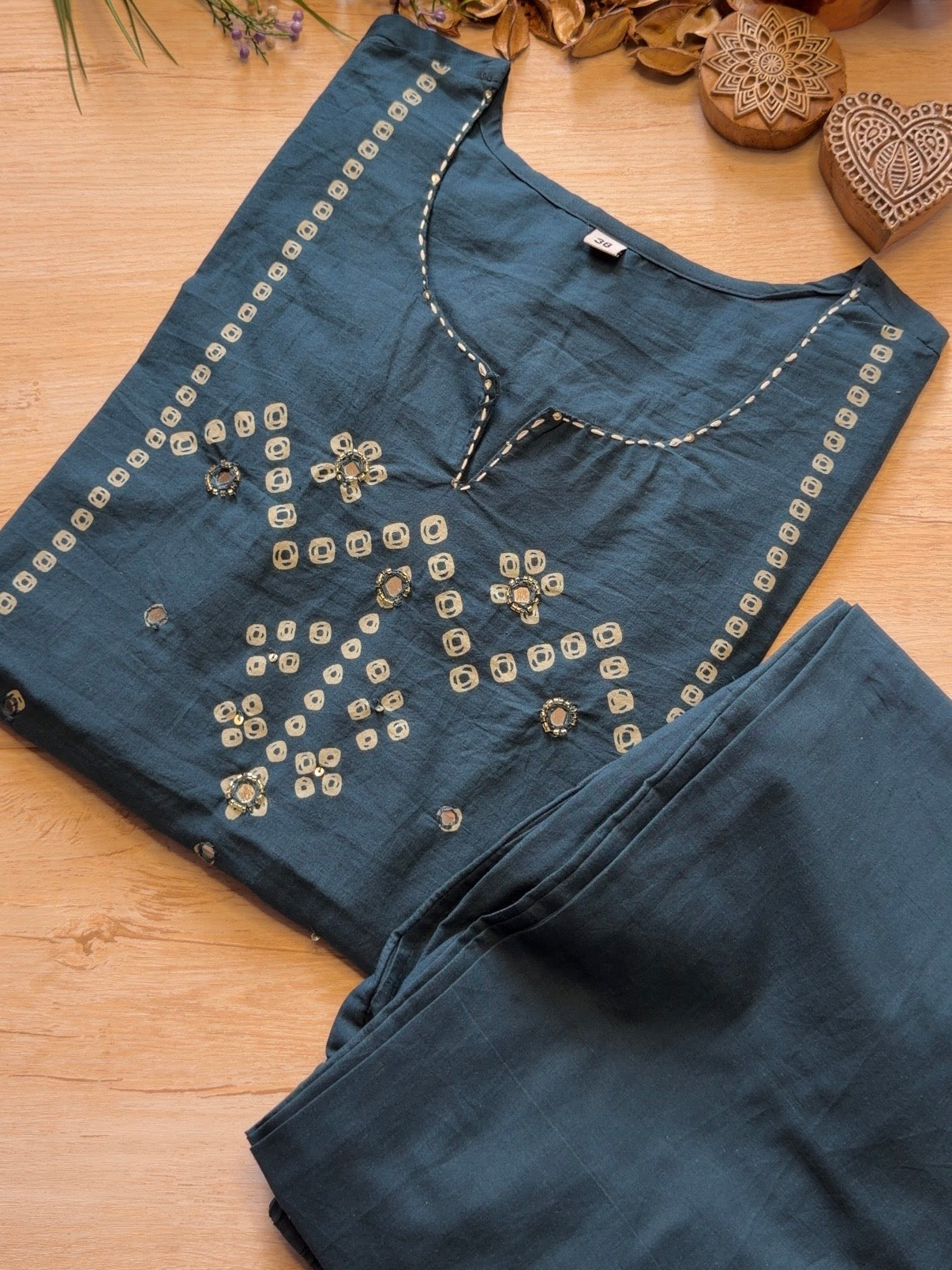 Sugandha Teal Suit Set