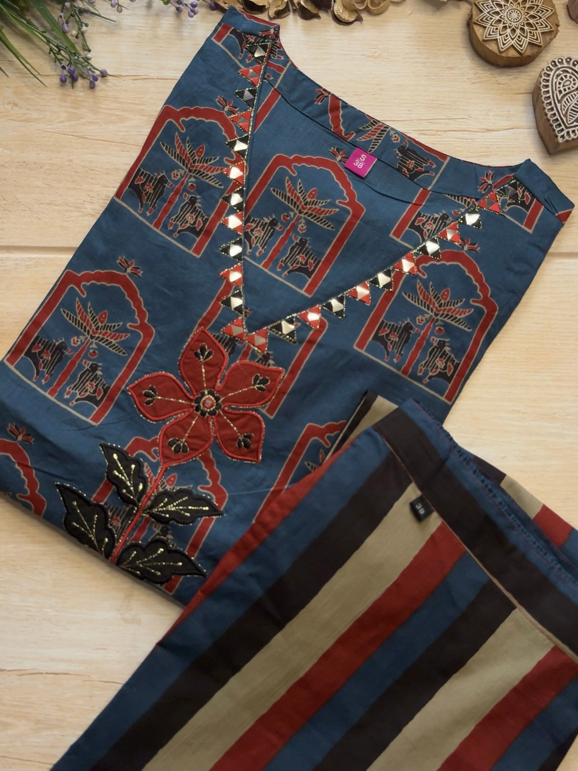 Neel Pichwai Suit Set