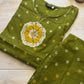 Heeya Olive Bandhani Suit Set