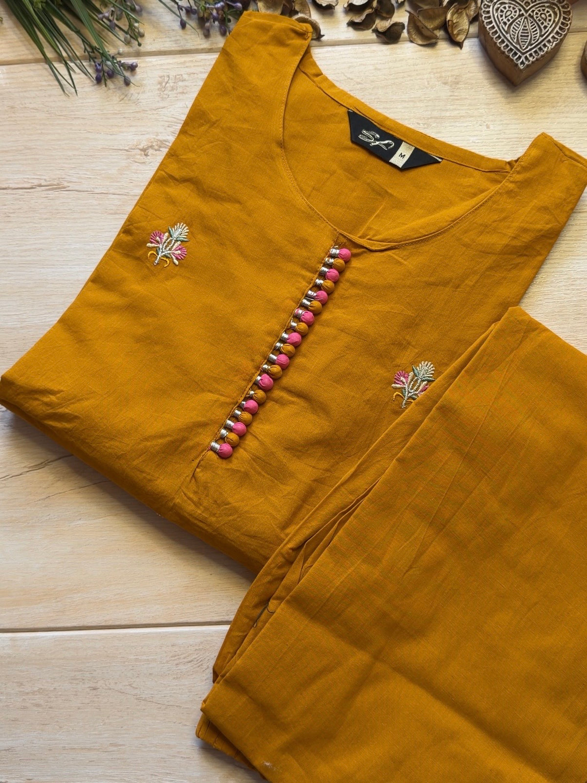 Crisp Mustard Suit Set
