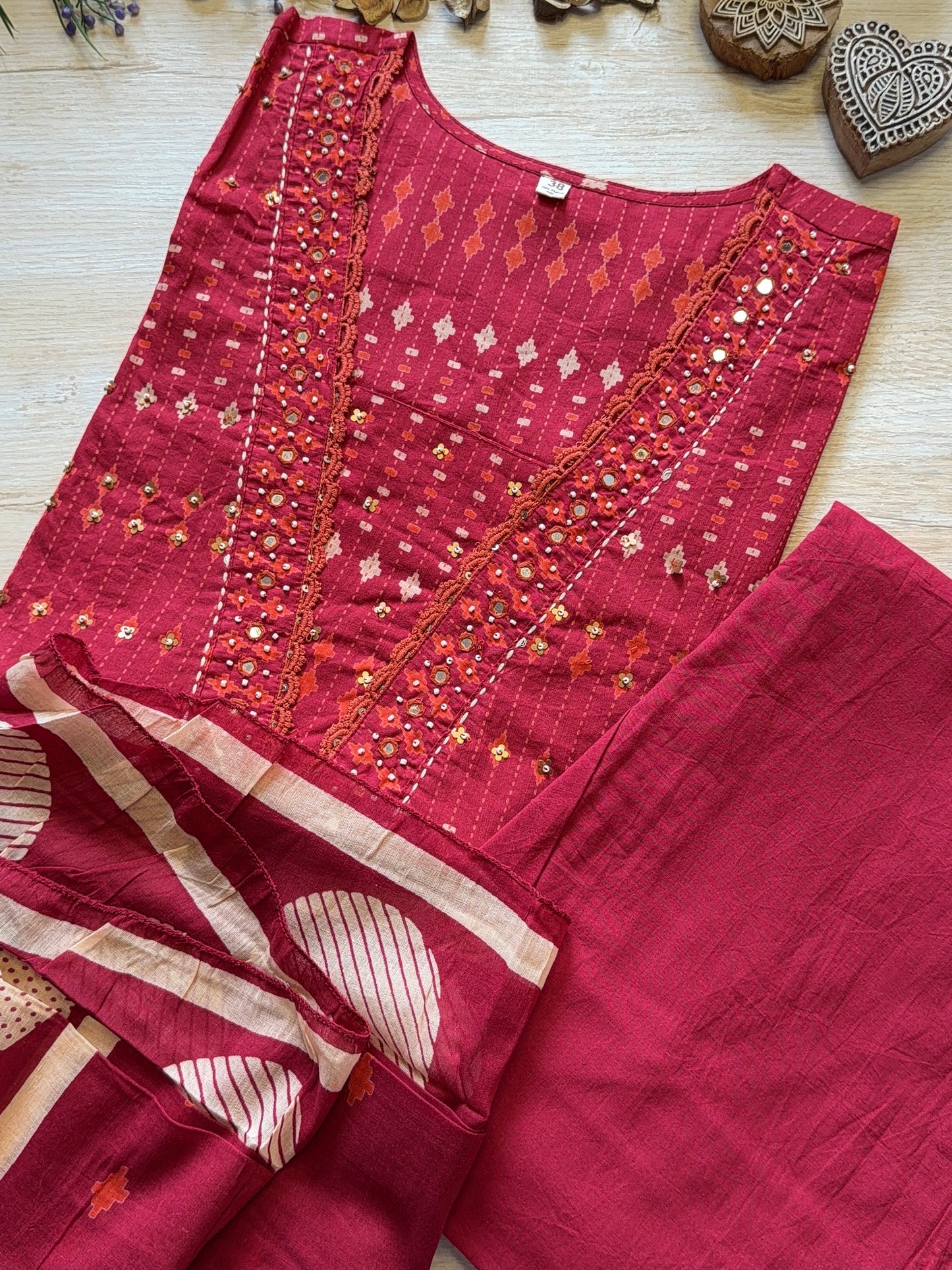 Virasat Red Suit Set