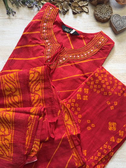 Roop Red Suit Set