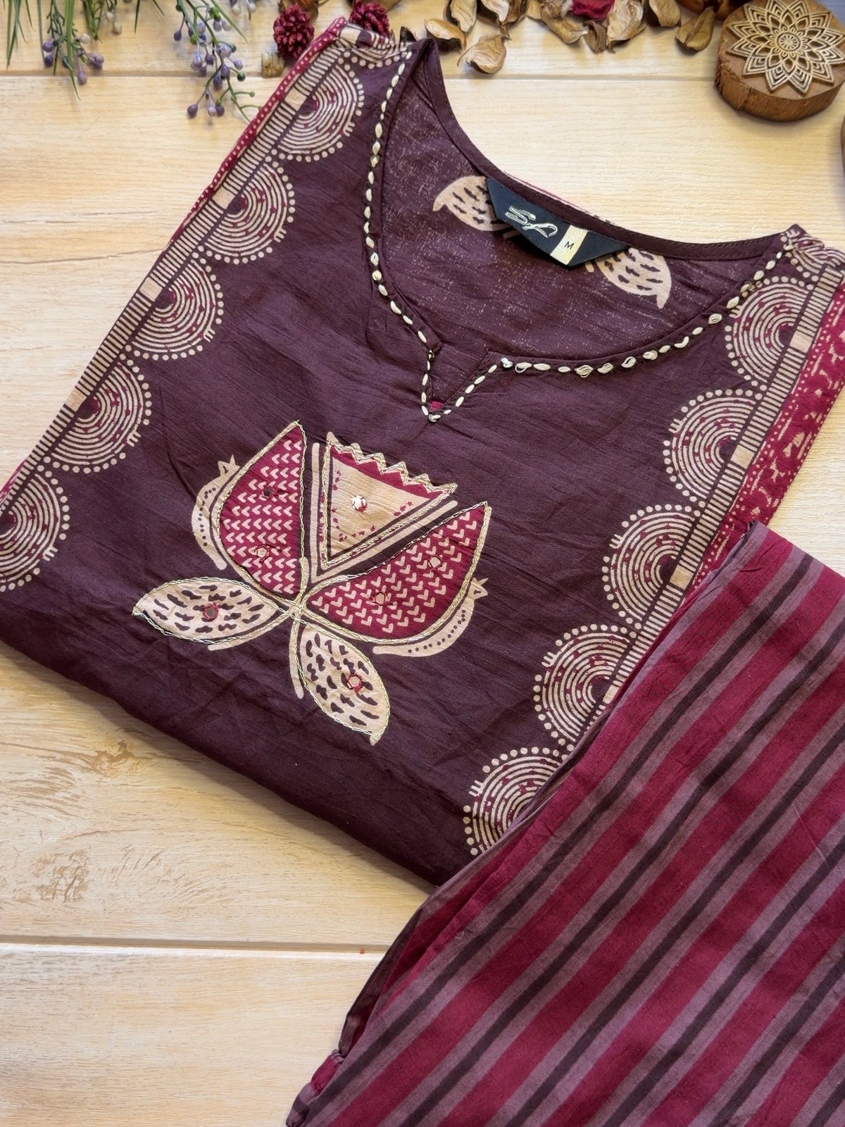 Vaani Cocoa Suit Set