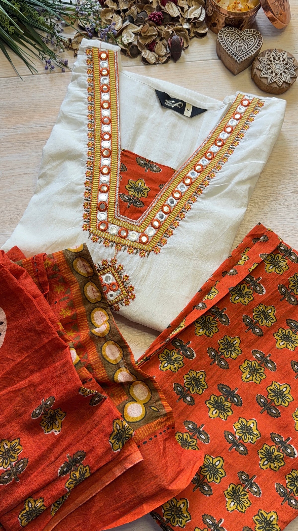Utsav Orange Suit Set