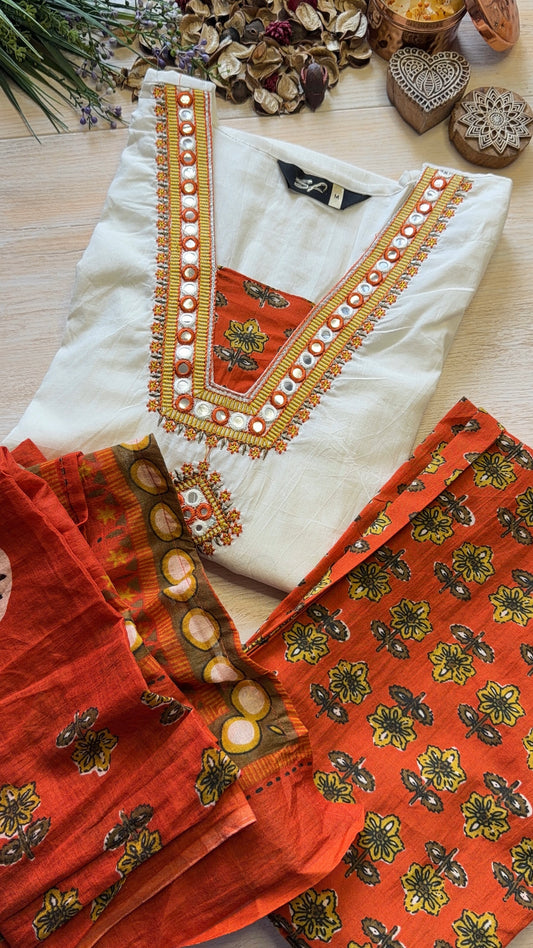 Utsav Orange Suit Set