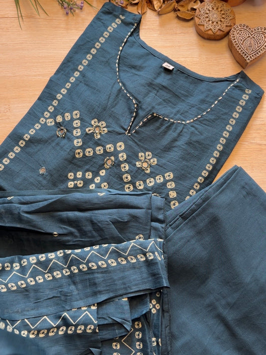 Sugandha Teal Suit Set