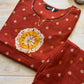 Heeya Rust Bandhani Suit Set