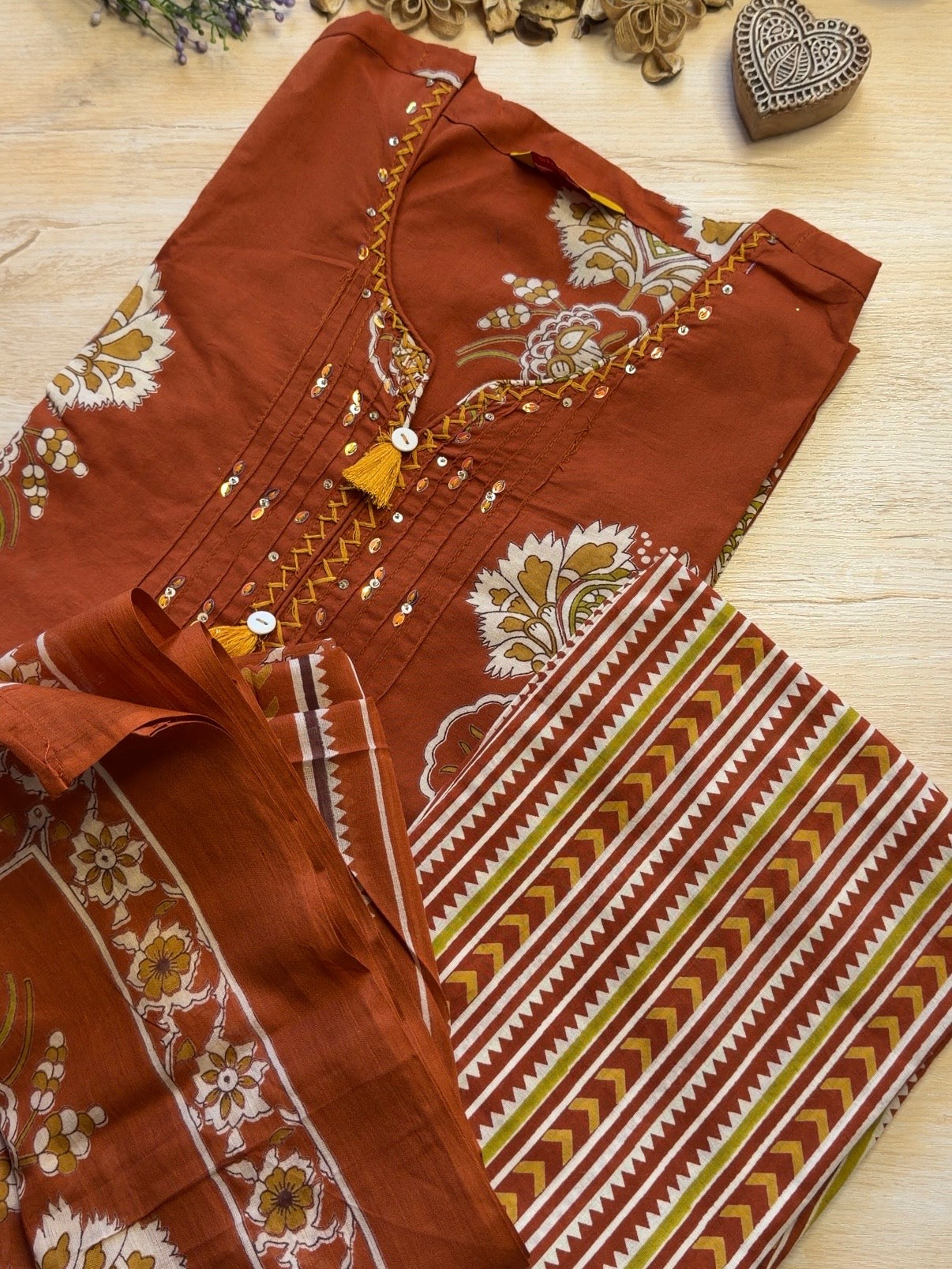 Rustic Blossom Suit Set