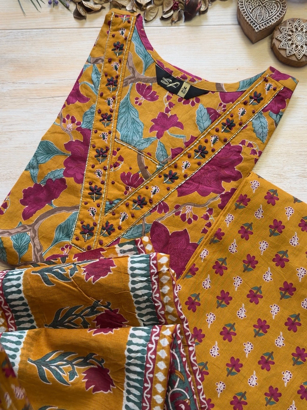Aabroo Mustard Suit Set