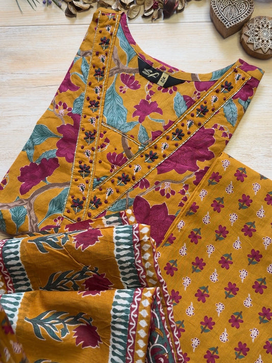 Aabroo Mustard Suit Set