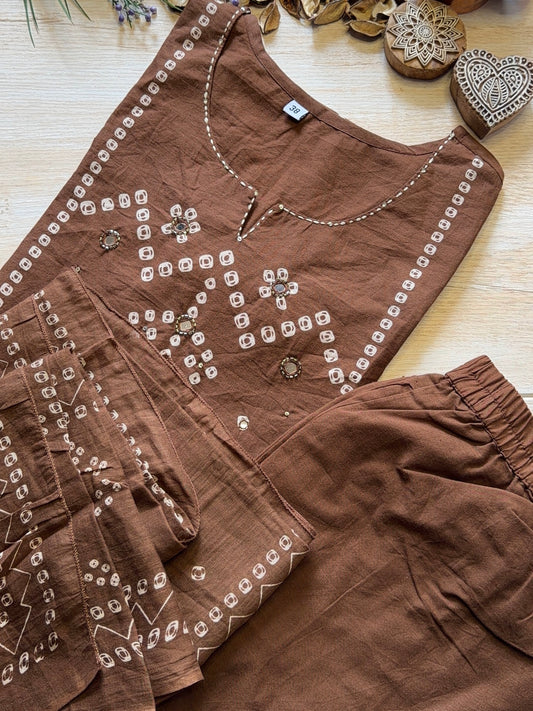 Sugandha Cocoa Suit Set