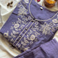 Lilac Embroidered Suit Set