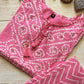 Ruhani Pastel Pink Bandhej Suit Set