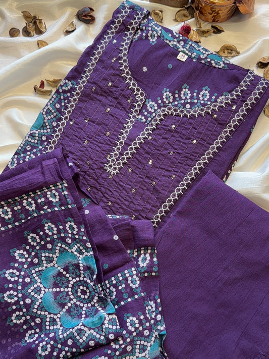Purple Sitara Suit Set