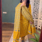 Mustard Ikkat Suit Set
