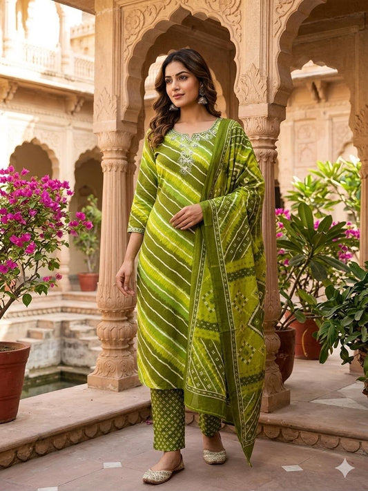 Harit Leher Suit Set