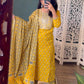 Mustard Ikkat Suit Set
