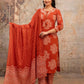 Caramel Bandhani Suit Set