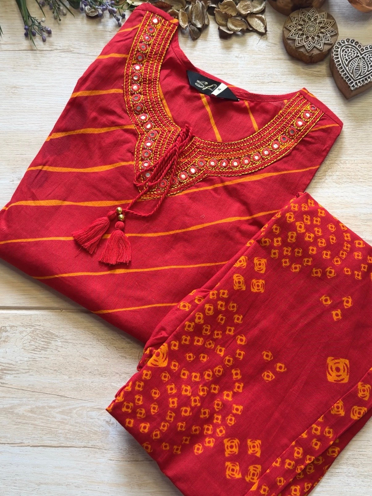 Roop Red Suit Set